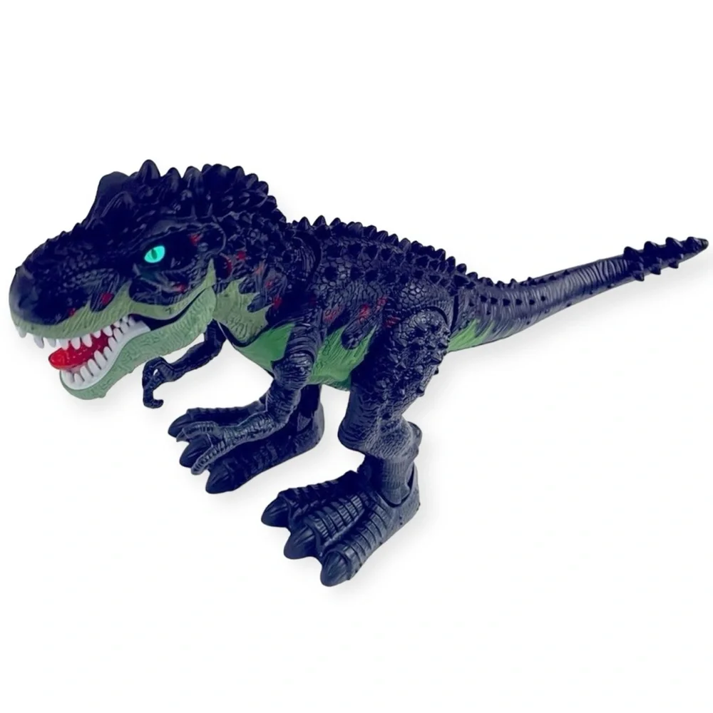 Dinosaur Toy Trex Walking with Lights & Sound Realistic Green Color WORKS‎